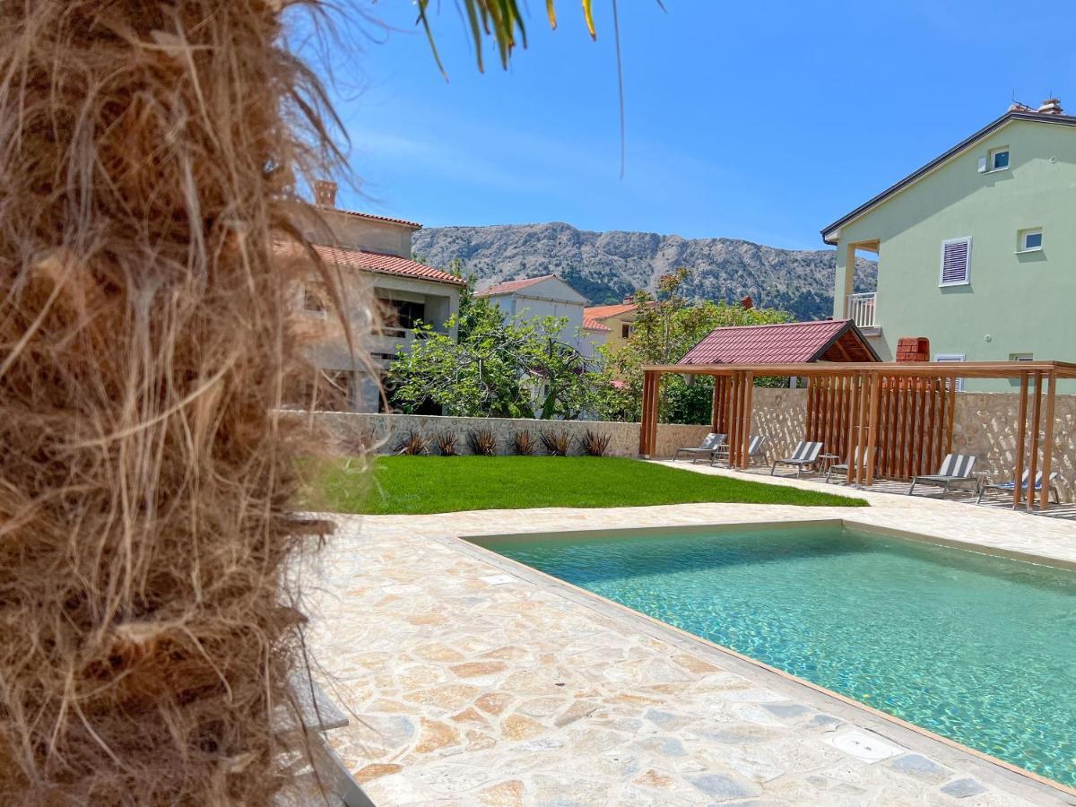 Apartment Baska Mit Poolarea - Krk, Kroatien Exterior photo